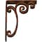 Ekena Millwork Avery Wrought Iron Bracket, (Triple center brace), Antiqued Bronze 2"W x 7 1/2"D x 10"H BKTM02X07X10TAVABZ - alternate 5